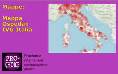 Mappa ospedali IVG Italia, dati Istituto superiore di sanità